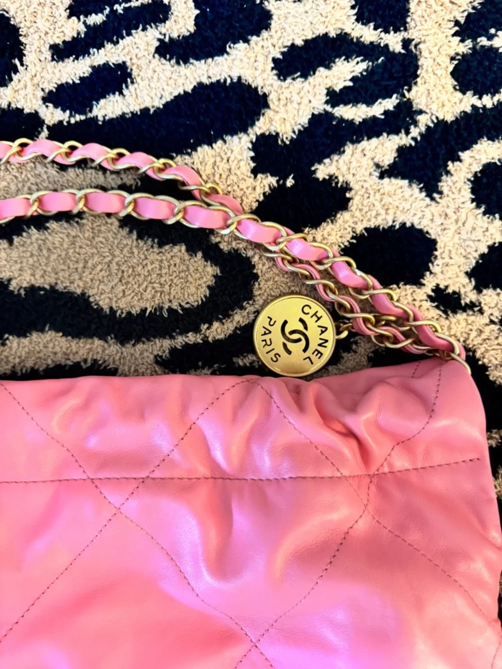 CHANEL 22 Hobo Bag Pink